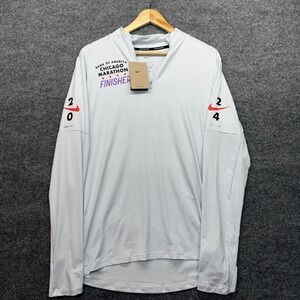 Nike 2024 Chicago Marathon Finisher Dri-Fit Shirt Men's Size Small‎ FV6327-043